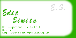 edit simits business card